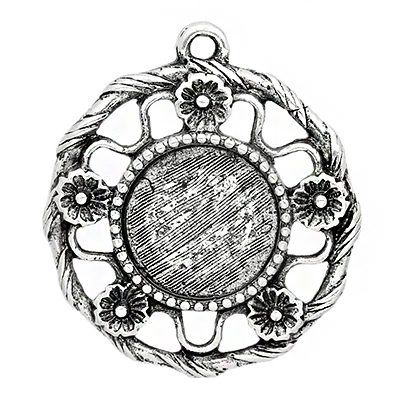 Antiikhõbedane ripats/alaga12mm