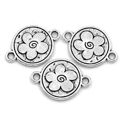 Antiikhõbedane ühendaja/lill/23mm