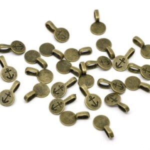 Antiikpronks alusripats klaasile/18x10mm