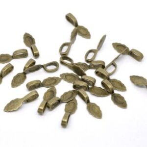 Antiikpronks alusripats klaasile/26x8mm