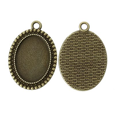 Antiikpronks alusraam kameele/37x26mm