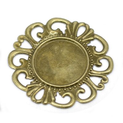 Antiikpronks filigraanraam/36 mm