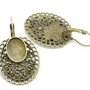 Antiikpronks kõrvarõngad alaga/14x10mm