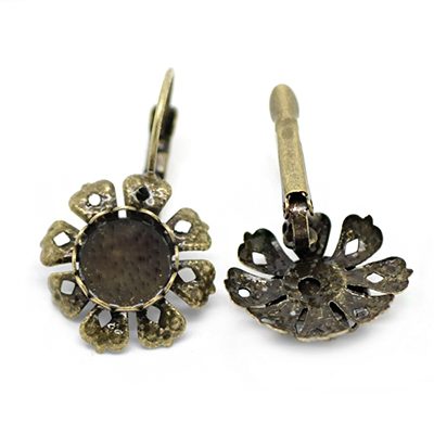 Antiikpronks kõrvarõnga toorik alaga/12mm