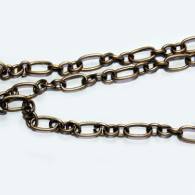 Antiikpronks kett pikk ja lühike lüli/9x5mm