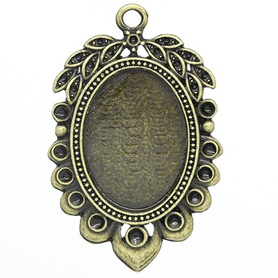 Antiikpronks pidulik alusraam/alaga25x18mm