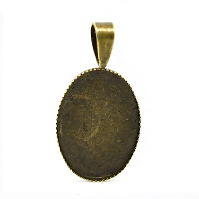 Antiikpronks raam kameele/26x14mm