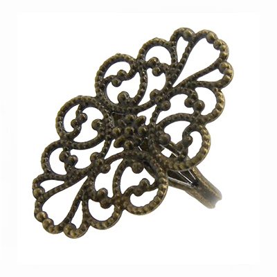 Antiikpronks sõrmuse toorik/pitsiline