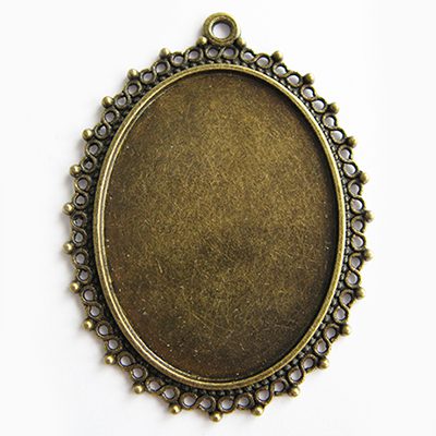 Antiikpronksi tooni alusraam/alaga4x3cm