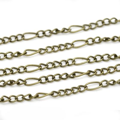 Antiikpronksi värvi niklivaba kett/7x3,5mm.