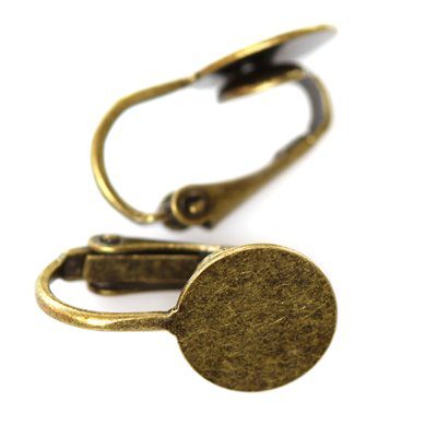 Anttikpronksi tooni klipsid/ 10x18mm