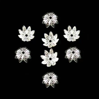 Hõbetatud pärlikapsel"Lootos" 10mm