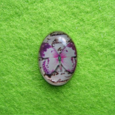 Klaaskamee liblikaga/nr2/18x13mm