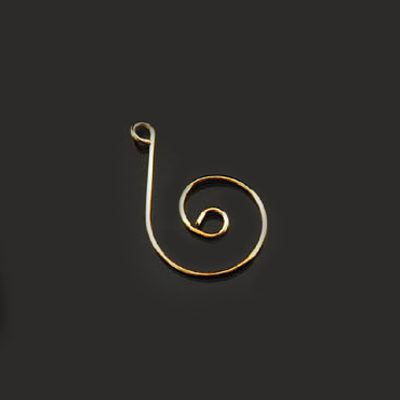 Kuldne ripats spiraal/36x20mm