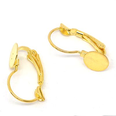 Kulla värvi kõrvarõngad tallaga/8mm