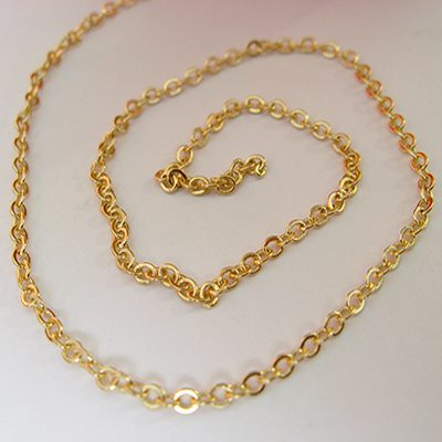 Kullatud kett/2x2,2mm/50 cm