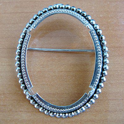 Roodium hõbedaga kaetud prossitoorik/40x30mm