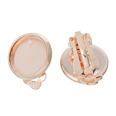 Roosa kulla tooni klipsid/alaga12mm