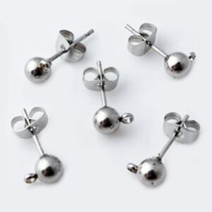 Roostevabast terasest poltkõrvarõngad/16x7mm