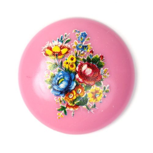 Vintage ümmargune kamee/28mm